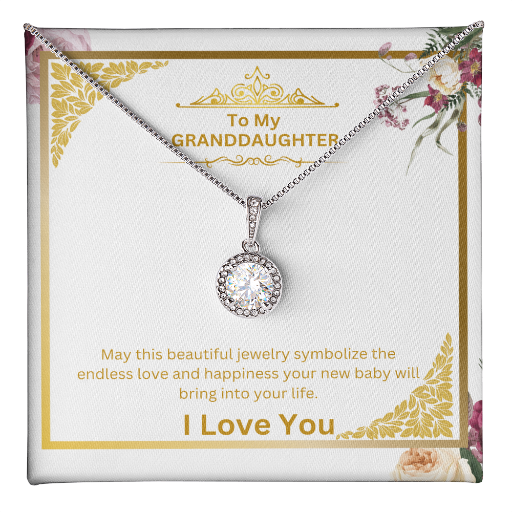 Pregnancy Gift For Granddaughter From Grandma, Birthday Necklace, Jewelry Gift With Message Card , Gift For Granddaughter From Grandparent Mother Day